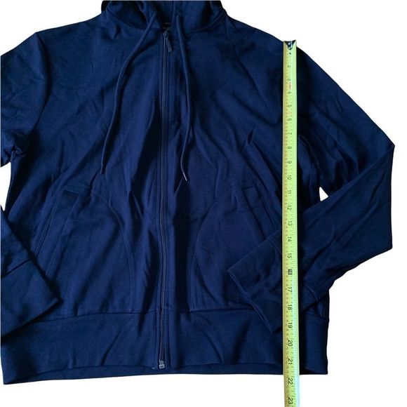 New Navy Zara Zip-Up Jacket Size Small - Picture 8 of 8